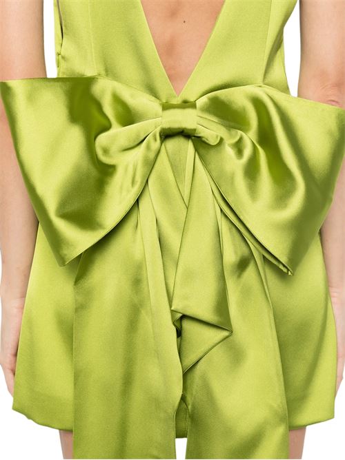Abito maxi bow SELF PORTRAIT | AW26008SGGREEN